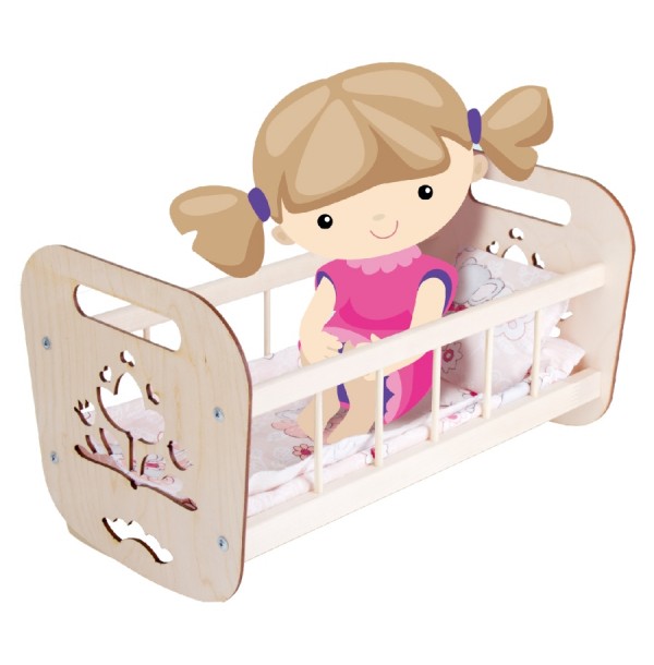 Кроватка для кукол «Надюша». 02944