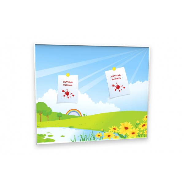 Доска магнитная для детских рисунков "Солнечный денек"