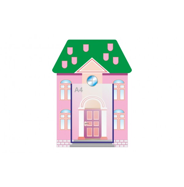 Визитная карточка "Розовый домик"