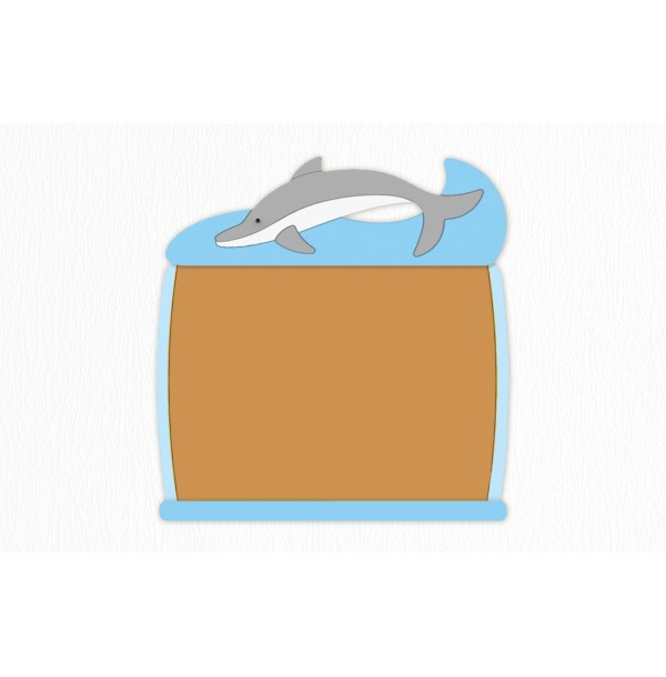 Пробковая доска "Дельфин" 118х116 см